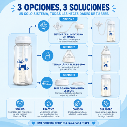 Biberón 3 en 1